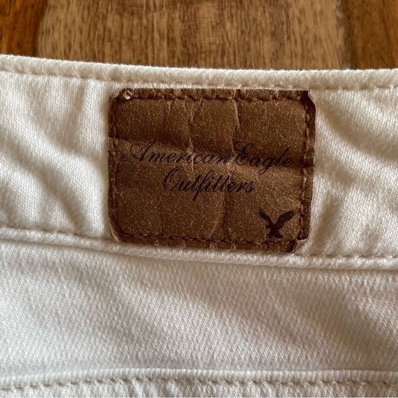 American Eagle,‎ Skinny Kick Flare White Jean Western 16 Petite Summer Neutral - Picture 8 of 13